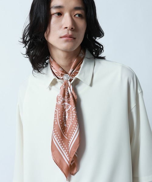 2WAY SET RING SCARF/リング付き柄スカーフ（バンダナ/スカーフ
