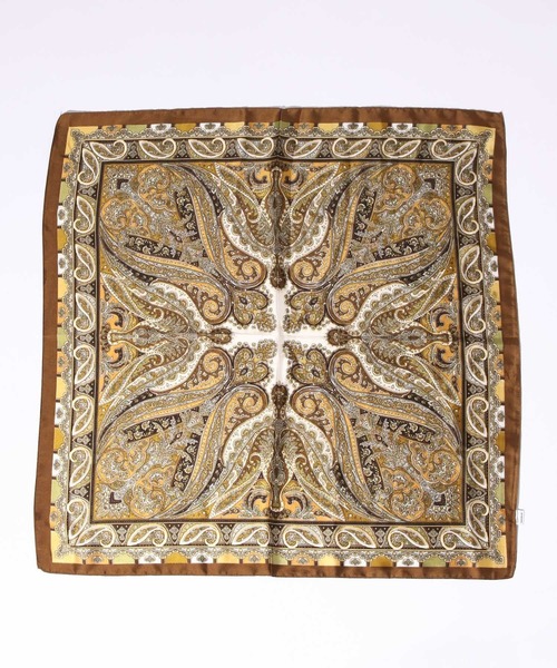 RAGEBLUE（レイジブルー）の「2WAY SET RING SCARF/リング付き柄スカーフ（バンダナ/スカーフ・メンズ・ダークブラウン/ネイビー/ブラック・FREE）」の7枚目の写真