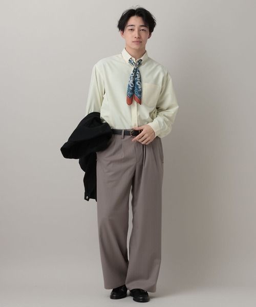 RAGEBLUE（レイジブルー）の「2WAY SET RING SCARF/リング付き柄スカーフ（バンダナ/スカーフ・メンズ・ダークブラウン/ネイビー/ブラック・FREE）」の14枚目の写真