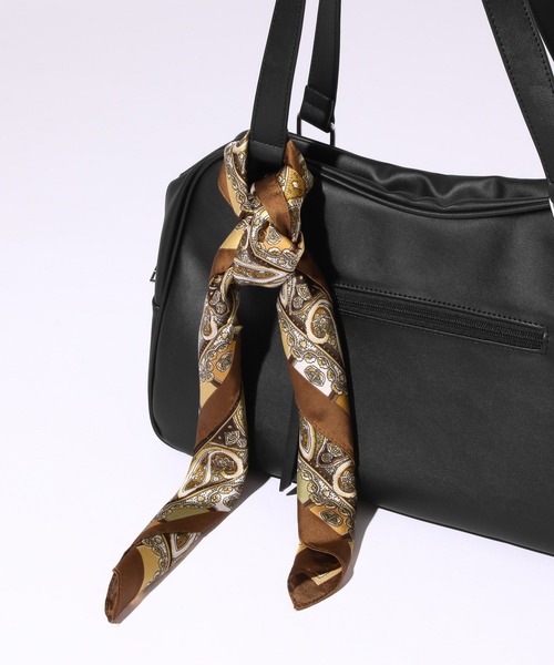 RAGEBLUE（レイジブルー）の「2WAY SET RING SCARF/リング付き柄スカーフ（バンダナ/スカーフ・メンズ・ダークブラウン/ネイビー/ブラック・FREE）」の19枚目の写真