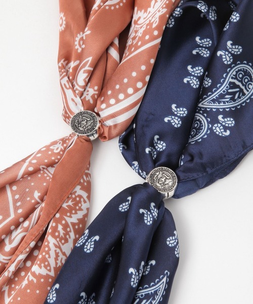 2WAY SET RING SCARF/リング付き柄スカーフ（バンダナ/スカーフ