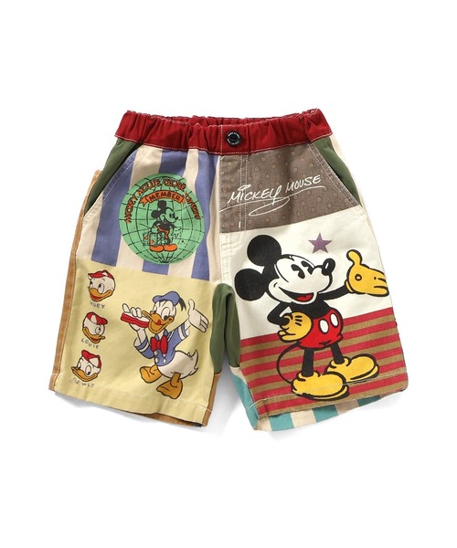 F.O.KIDS(エフオーキッズ)の「F.O.KIDS/エフオーキッズ ディズニーキャラクターGOOD OLD ウエストゴム ショーツ 秋 秋服 2026年秋冬(その他パンツ・キッズ・ブラウン/レインボー・140/150/160)」の2枚目の写真