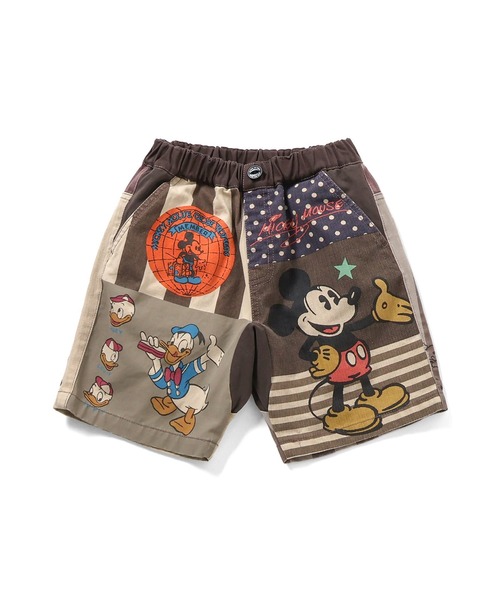F.O.KIDS(エフオーキッズ)の「F.O.KIDS/エフオーキッズ ディズニーキャラクターGOOD OLD ウエストゴム ショーツ 秋 秋服 2026年秋冬(その他パンツ・キッズ・ブラウン/レインボー・140/150/160)」の3枚目の写真
