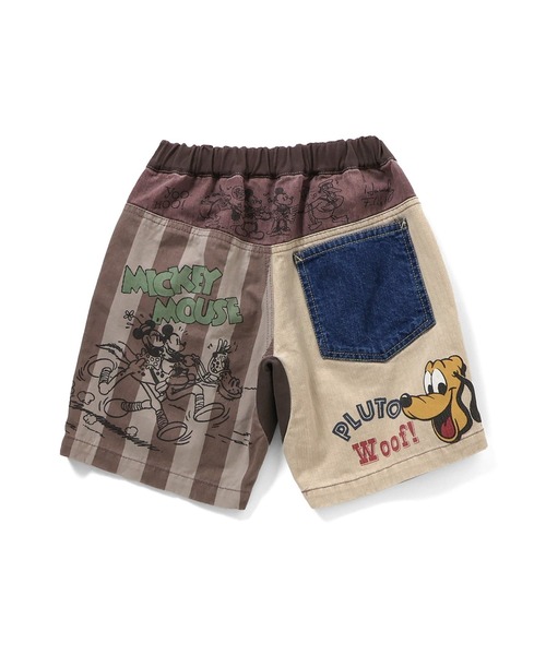 F.O.KIDS(エフオーキッズ)の「F.O.KIDS/エフオーキッズ ディズニーキャラクターGOOD OLD ウエストゴム ショーツ 秋 秋服 2026年秋冬(その他パンツ・キッズ・ブラウン/レインボー・140/150/160)」の4枚目の写真
