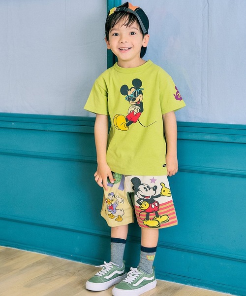 F.O.KIDS(エフオーキッズ)の「F.O.KIDS/エフオーキッズ ディズニーキャラクターGOOD OLD ウエストゴム ショーツ 秋 秋服 2026年秋冬(その他パンツ・キッズ・ブラウン/レインボー・140/150/160)」の9枚目の写真