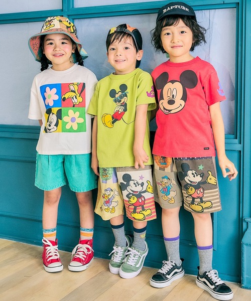 F.O.KIDS(エフオーキッズ)の「F.O.KIDS/エフオーキッズ ディズニーキャラクターGOOD OLD ウエストゴム ショーツ 秋 秋服 2026年秋冬(その他パンツ・キッズ・ブラウン/レインボー・140/150/160)」の11枚目の写真
