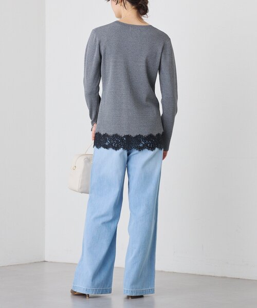 RIVE DROITE(リヴドロワ)の「【鮮度抜群】レーストリムカーディガン(カーディガン/ボレロ・レディース・グレー/グレイッシュベージュ・FREE)」の6枚目の写真