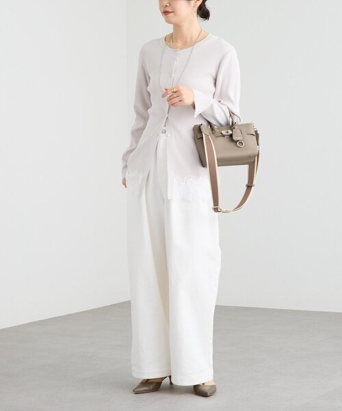 RIVE DROITE(リヴドロワ)の「【鮮度抜群】レーストリムカーディガン(カーディガン/ボレロ・レディース・グレー/グレイッシュベージュ・FREE)」の19枚目の写真