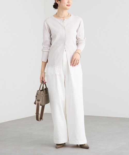 RIVE DROITE(リヴドロワ)の「【鮮度抜群】レーストリムカーディガン(カーディガン/ボレロ・レディース・グレー/グレイッシュベージュ・FREE)」の20枚目の写真