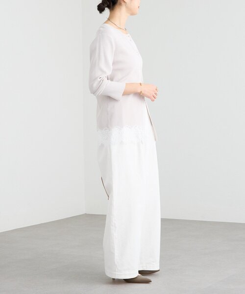 RIVE DROITE(リヴドロワ)の「【鮮度抜群】レーストリムカーディガン(カーディガン/ボレロ・レディース・グレー/グレイッシュベージュ・FREE)」の21枚目の写真