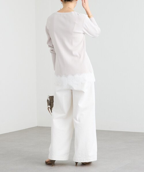 RIVE DROITE(リヴドロワ)の「【鮮度抜群】レーストリムカーディガン(カーディガン/ボレロ・レディース・グレー/グレイッシュベージュ・FREE)」の22枚目の写真