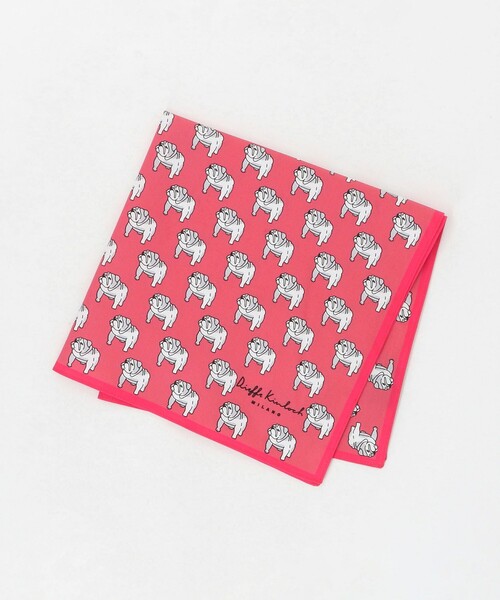 UNITED ARROWS（ユナイテッドアローズ）の「＜Dieffe Kinloch＞Bulldog ハンカチ（バンダナ/スカーフ・メンズ・シャーベット/オレンジ・FREE）」の2枚目の写真