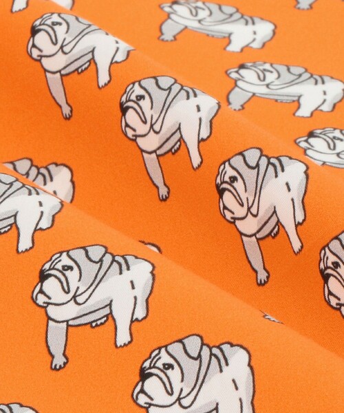 UNITED ARROWS（ユナイテッドアローズ）の「＜Dieffe Kinloch＞Bulldog ハンカチ（バンダナ/スカーフ・メンズ・シャーベット/オレンジ・FREE）」の9枚目の写真