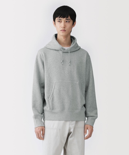 MUJI Labo〕紳士 昔ながらの製法で編み立てたスウェットパーカ
