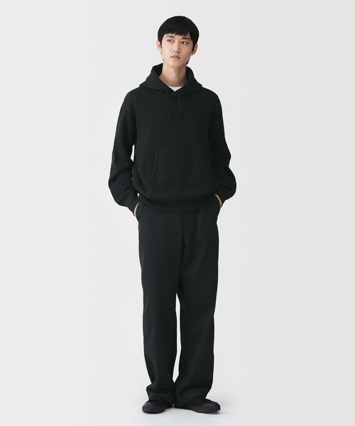 MUJI Labo(ムジラボ)の「〔MUJI Labo〕紳士 昔ながらの製法で編み立てたスウェットパーカ(パーカー・メンズ・ダークネイビー/グレー/ブラック・L/M/S/XL)」の4枚目の写真