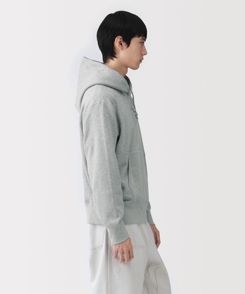 MUJI Labo(ムジラボ)の「〔MUJI Labo〕紳士 昔ながらの製法で編み立てたスウェットパーカ(パーカー・メンズ・ダークネイビー/グレー/ブラック・L/M/S/XL)」の8枚目の写真
