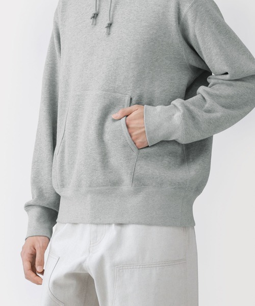MUJI Labo(ムジラボ)の「〔MUJI Labo〕紳士 昔ながらの製法で編み立てたスウェットパーカ(パーカー・メンズ・ダークネイビー/グレー/ブラック・L/M/S/XL)」の11枚目の写真