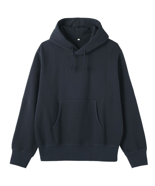 MUJI Labo(ムジラボ)の「〔MUJI Labo〕紳士 昔ながらの製法で編み立てたスウェットパーカ(パーカー・メンズ・ダークネイビー/グレー/ブラック・L/M/S/XL)」の15枚目の写真