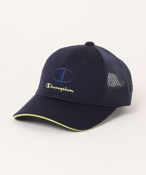 Champion（チャンピオン）の「Champion/チャンピオン　トリコットメッシュキャップ（キャップ・キッズ・ブルー/ブラック/ネイビー・53-55cm）」の3枚目の写真