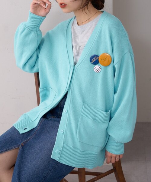 WILLOW(ウィロー)の「【willow】cottonニットカーデ(カーディガン/ボレロ・レディース・サックスブルー/イエロー/ピンク・ONE SIZE)」の17枚目の写真