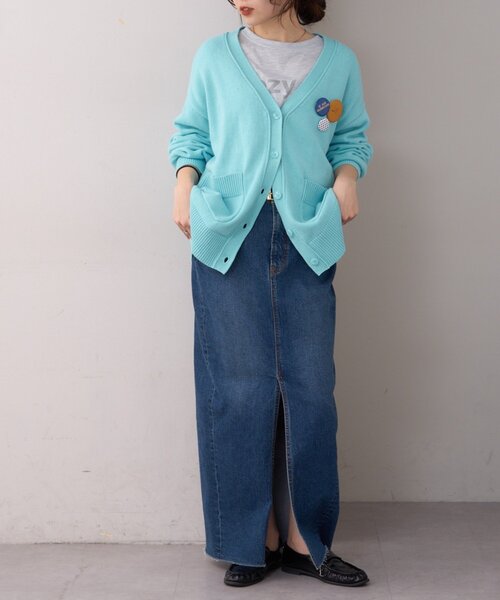 WILLOW(ウィロー)の「【willow】cottonニットカーデ(カーディガン/ボレロ・レディース・サックスブルー/イエロー/ピンク・ONE SIZE)」の22枚目の写真