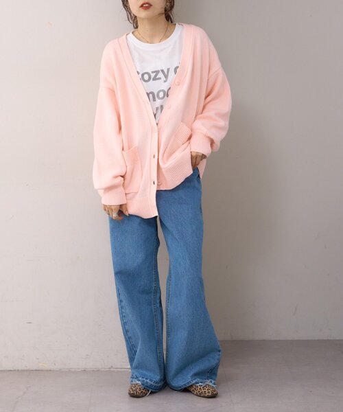 WILLOW(ウィロー)の「【willow】cottonニットカーデ(カーディガン/ボレロ・レディース・サックスブルー/イエロー/ピンク・ONE SIZE)」の8枚目の写真