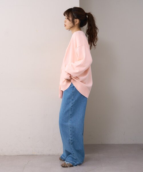 WILLOW(ウィロー)の「【willow】cottonニットカーデ(カーディガン/ボレロ・レディース・サックスブルー/イエロー/ピンク・ONE SIZE)」の9枚目の写真