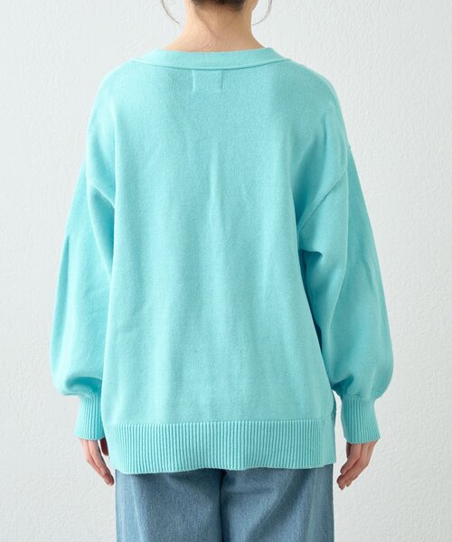 WILLOW(ウィロー)の「【willow】cottonニットカーデ(カーディガン/ボレロ・レディース・サックスブルー/イエロー/ピンク・ONE SIZE)」の13枚目の写真