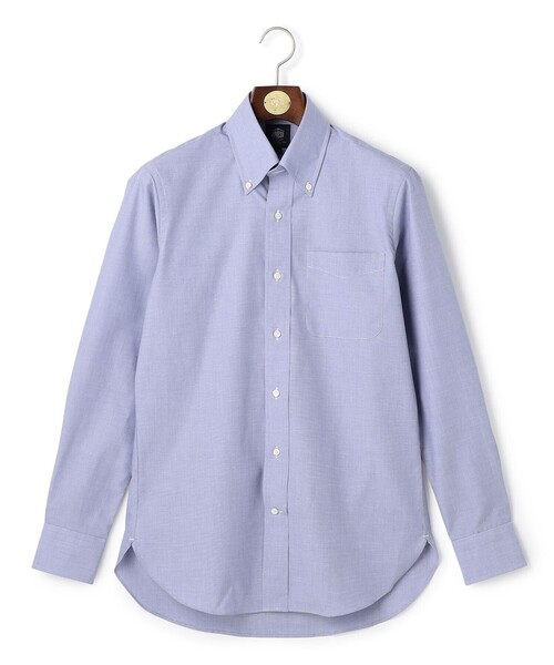 J.PRESS（ジェイプレス）の「【PREMIUM PLEATS / 形態安定】スーピマコットンエンドオンエンド シャツ / B.D.（シャツ/ブラウス・メンズ・ネイビー系・首回り43cm-裄丈86cm/首回り42cm-裄丈86cm/首回り41cm-裄丈85cm/首回り40cm-裄丈85cm/首回り39cm-裄丈84cm/首回り38cm-裄丈84cm/首回り37cm-裄丈82cm）」の2枚目の写真