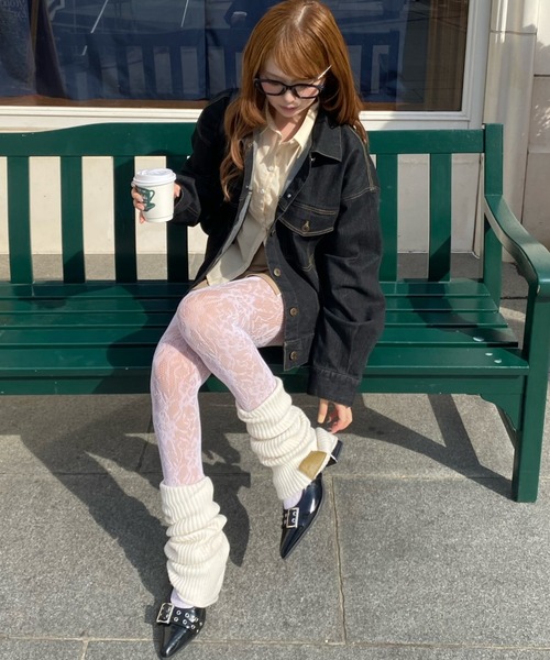 RAY CASSIN（レイカズン）の「【SET UPで着られる！】ウエストシェイプデニムGジャン（デニムジャケット・レディース・ブラック/ネイビー/ベージュ・FREE）」の20枚目の写真