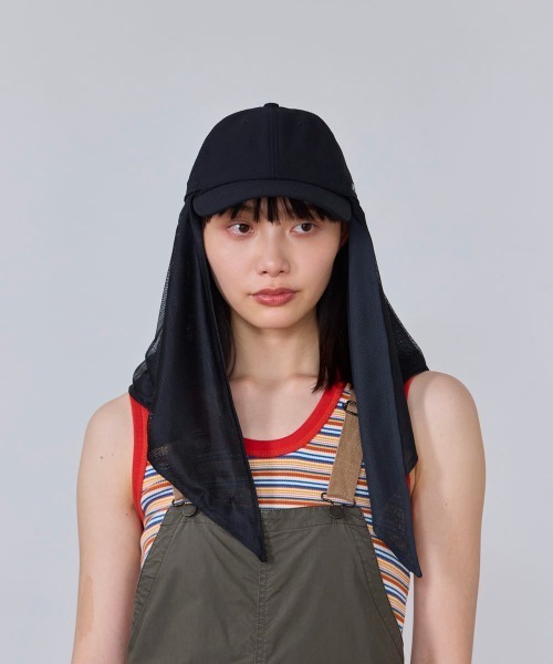 OVERRIDE（オーバーライド）の「OVERRIDE  HEATLOCK SCARF CAP SGP / オーバーライド（キャップ・レディース・ブラック/ピンク/ホワイト・58cm）」の3枚目の写真
