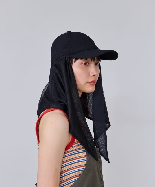 OVERRIDE（オーバーライド）の「OVERRIDE  HEATLOCK SCARF CAP SGP / オーバーライド（キャップ・レディース・ブラック/ピンク/ホワイト・58cm）」の15枚目の写真