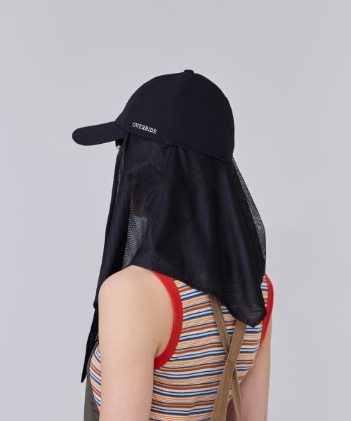 OVERRIDE（オーバーライド）の「OVERRIDE  HEATLOCK SCARF CAP SGP / オーバーライド（キャップ・レディース・ブラック/ピンク/ホワイト・58cm）」の16枚目の写真