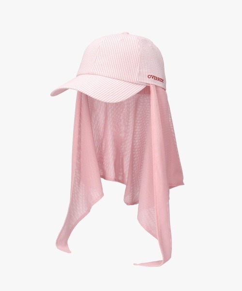 OVERRIDE（オーバーライド）の「OVERRIDE  HEATLOCK SCARF CAP SGP / オーバーライド（キャップ・レディース・ブラック/ピンク/ホワイト・58cm）」の10枚目の写真