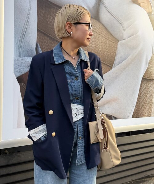 LOUNGEDRESS（ラウンジドレス）の「【＠_yoshinosan_【GALENA/ガレナ】スロープワンショルダーBag（トートバッグ・レディース・ベージュ/ブラック・FREE）」の10枚目の写真