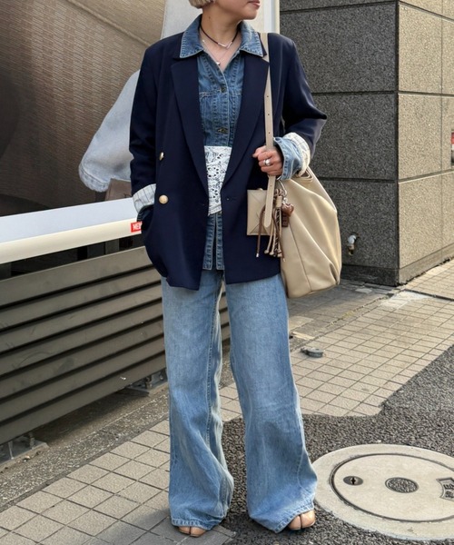 LOUNGEDRESS（ラウンジドレス）の「【＠_yoshinosan_【GALENA/ガレナ】スロープワンショルダーBag（トートバッグ・レディース・ベージュ/ブラック・FREE）」の2枚目の写真