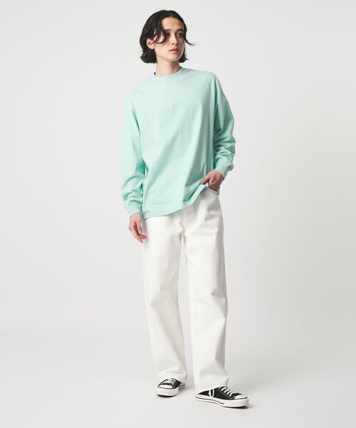 A DAY IN THE LIFE UNITED ARROWS(アデイインザライフユナイテッドアローズ)の「USAコットン リラックス カットソー<A DAY IN THE LIFE>(Tシャツ/カットソー・メンズ・ホワイト/ライム/ライトグレー・M/L)」の15枚目の写真