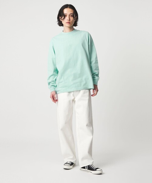 A DAY IN THE LIFE UNITED ARROWS(アデイインザライフユナイテッドアローズ)の「USAコットン リラックス カットソー<A DAY IN THE LIFE>(Tシャツ/カットソー・メンズ・ホワイト/ライム/ライトグレー・M/L)」の16枚目の写真