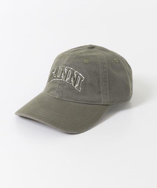 GANNI(ガニー)の「GANNI WASHED COTTON CANVAS CAP(キャップ・レディース・オリーブ・-)」の7枚目の写真