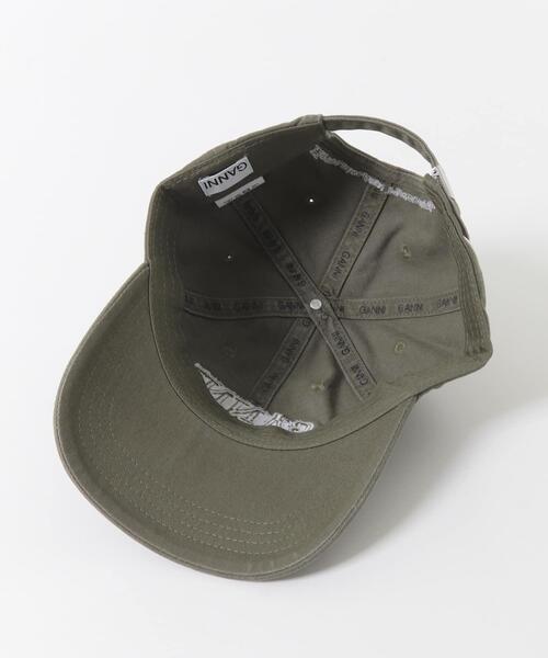 GANNI(ガニー)の「GANNI WASHED COTTON CANVAS CAP(キャップ・レディース・オリーブ・-)」の5枚目の写真