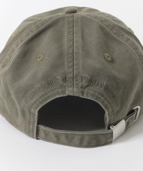 GANNI(ガニー)の「GANNI WASHED COTTON CANVAS CAP(キャップ・レディース・オリーブ・-)」の4枚目の写真