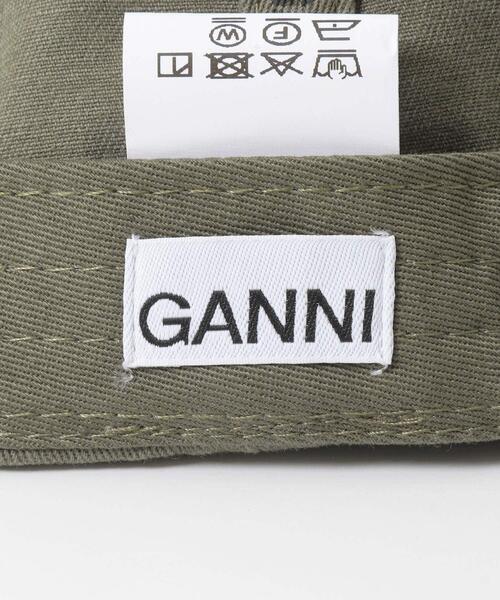 GANNI(ガニー)の「GANNI WASHED COTTON CANVAS CAP(キャップ・レディース・オリーブ・-)」の3枚目の写真