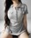 me+em select�i�~�[���Z���N�g�j�́u�y �Qcolor �z�X�L�b�p�[�{�^�������O�V�A�[�j�b�g�g�b�v�X �^ skipper button long sheer knit tops�iT�V���c/�J�b�g�\�[�j�v�b�O���[