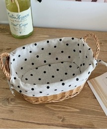 Made in I(���C�h�C���A�C)��dot fabric basket(���[�O�b�Y)