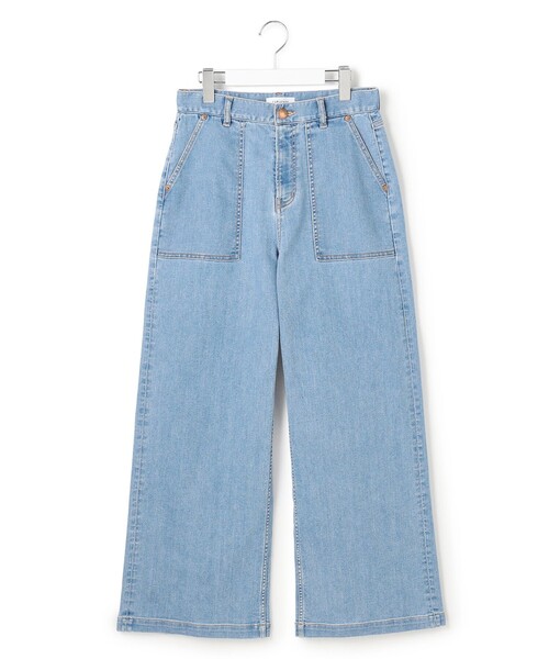 23区 S(ニジュウサンクチイサイサイズ)の「23区DENIM サマー ベイカーパンツ(デニムパンツ・レディース・ネイビー系/ターコイズブルー系/スカイブルー系・34/32/30/28)」の8枚目の写真