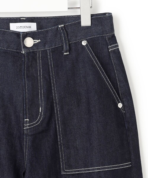 23区 S(ニジュウサンクチイサイサイズ)の「23区DENIM サマー ベイカーパンツ(デニムパンツ・レディース・ネイビー系/ターコイズブルー系/スカイブルー系・34/32/30/28)」の14枚目の写真
