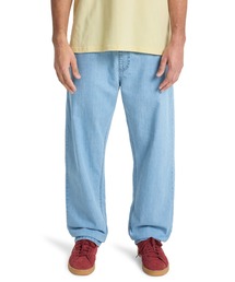 QUIKSILVER メンズ TAXER REGULAR DENIM デニムロングパンツ レギュラー ルーズフィット【2026年春夏モデル】/クイックシルバーウエストゴムドローコード付きデニム