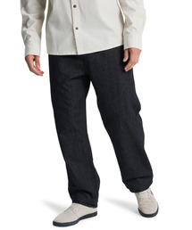 QUIKSILVER メンズ TAXER REGULAR DENIM デニムロングパンツ レギュラー ルーズフィット【2026年春夏モデル】/クイックシルバーウエストゴムドローコード付きデニム