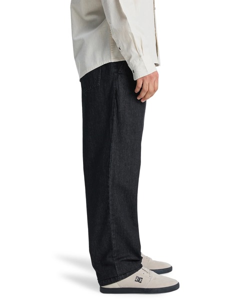 Quiksilver(クイックシルバー)の「QUIKSILVER メンズ TAXER REGULAR DENIM デニムロングパンツ レギュラー ルーズフィット【2026年春夏モデル】/クイックシルバーウエストゴムドローコード付きデニム(デニムパンツ・メンズ・ブラック/ネイビー・LARGE/MEDIUM/X-LARGE)」の4枚目の写真