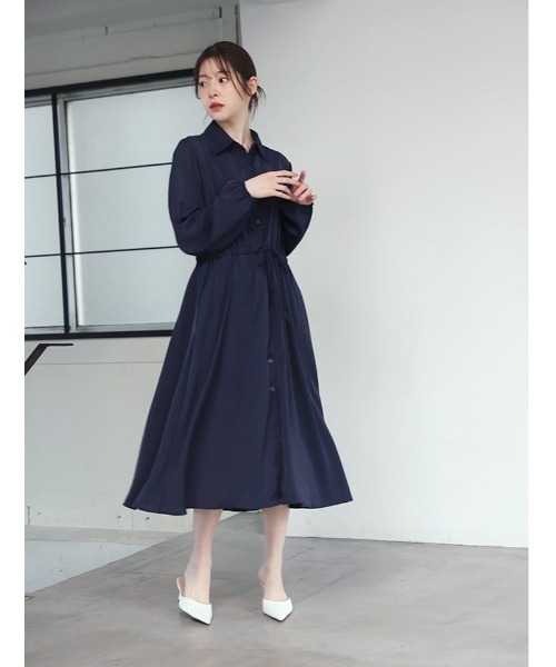 fifth（フィフス）の「ウエストマークノーブルワンピース（ワンピース・レディース・ネイビー/ブラック・M）」の2枚目の写真